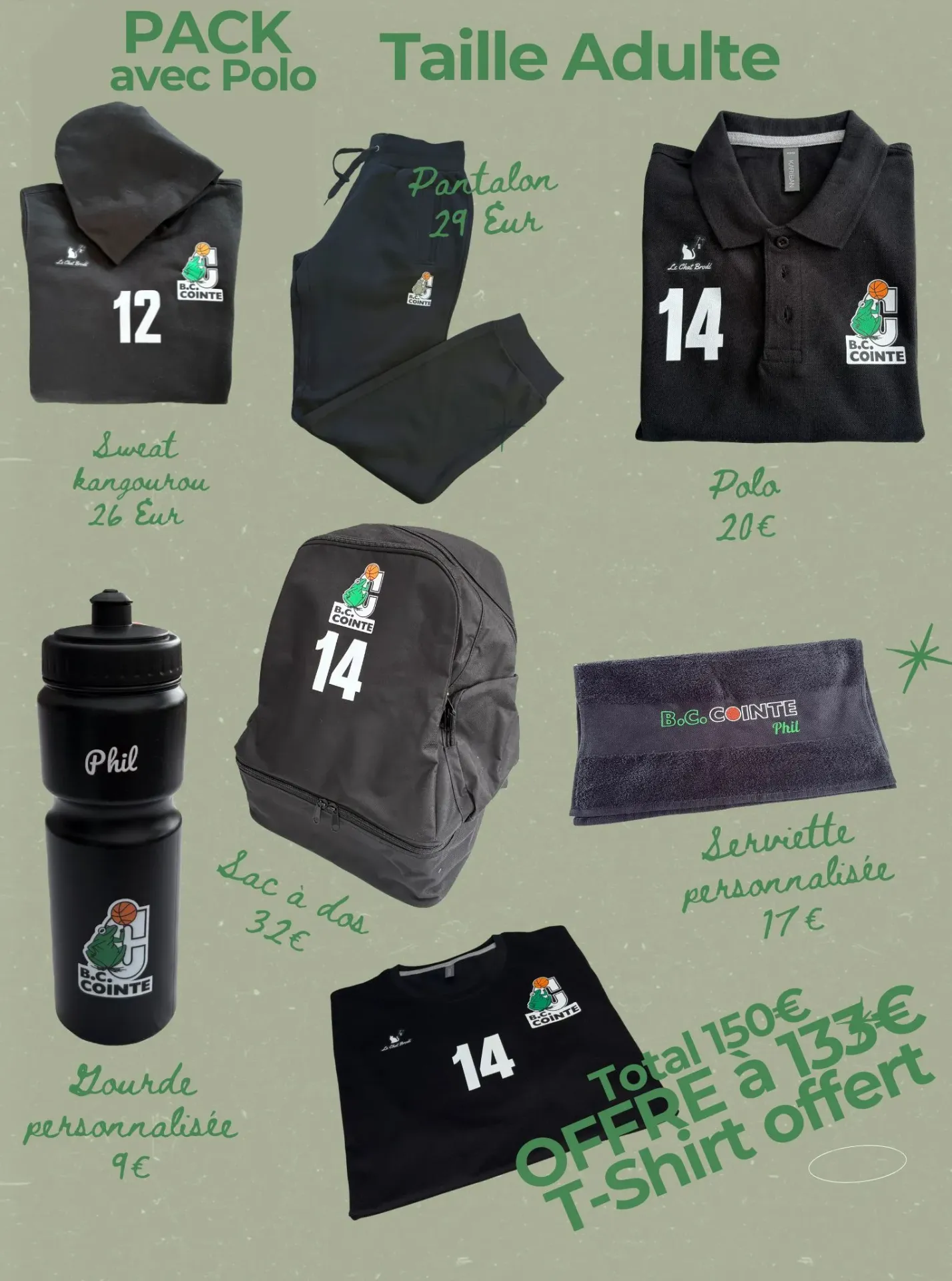 Pack Adulte avec Polo